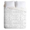Schatzi Brown Reeve Pattern Duvet Set White - Deny Designs - 2 of 4