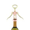 Twine Two-Tone Copper and Gold Winged Corkscrew, Self Centering Worm, Wine Bottle Opener, Lever Arms, Stainless Steel Set of 1 - 4 of 4