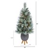 Nearly Natural 3.5-ft Frosted Tip British Columbia Mountain Pine Artificial Christmas Tree - 2 of 4