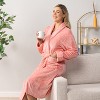 PAVILIA Soft Plush Women Fleece Robe, Cozy Warm Housecoat Bathrobe, Fuzzy Female Long Spa Robes - 4 of 4