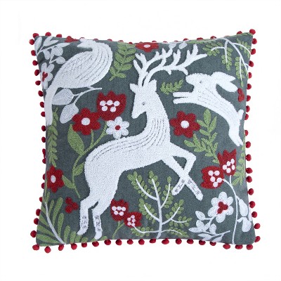 Bretton Woods Red Christmas Decorative Pillow - Levtex Home