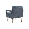CAVINAS Mid-Century Accent Chair,Set of 1/2,Chenille Upholstery Armchair with Soft Pillow Back,Comfy Lounge Chair for Living Room,Bedroom - 3 of 4