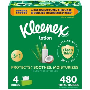 Kleenex Lotion 3-Ply Facial Tissue - 1 of 4