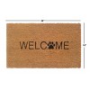 RugSmith Black Machine Tufted Welcome Paw Doormat - 2 of 4