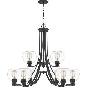 Pruitt 9-Light Matte Black Chandelier - 1 of 4