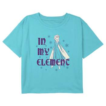Girl's Frozen 2 Elsa In My Element Crop T-Shirt