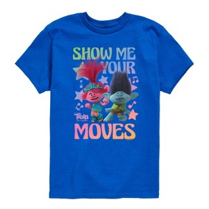 Boys' - Trolls - Poppy and Branch Show Me Your Moves Short Sleeve Graphic T-Shirt - 1 of 4