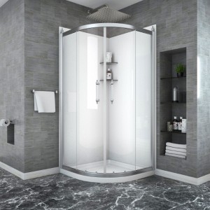 Shower Door Framed Tub Shower Enclosure - 1 of 4