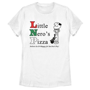 Women's Home Alone Little Nero’s Pizza T-Shirt - 1 of 4