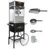 FONTOI 6/8/10/12/16/20 OZ Popcorn Machine with Cart Stainless Steel Kettle Heated Warming Deck and Old Maids Drawer for Easy Cleanup - 2 of 4