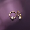 Pure Collection by Ross-Simons 5-6mm Cultured Pearl Removable Hoop Earrings in 14kt Yellow Gold - 3 of 4