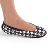 Collections Etc Nufoot Comfort Breathable Ballet Slippers - 2 of 4