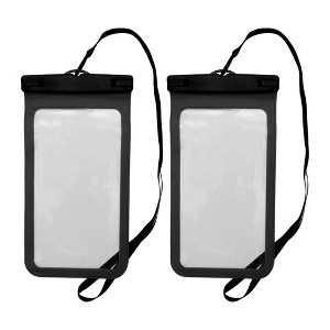 Unique Bargains Universal Mobile Waterproof Bag 5.51"x10.43" 2 Pcs - 1 of 4