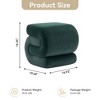 GDFStudio Mina Velvet S-Shape Upholstered Ottoman/Footstool - 4 of 4