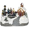 YOOCOZZ  Christmas Decor - Xmas Village, Choir Animated Winter Wonderland Set with Multicolored LED Light, Battery Operated Christmas Decoration - 2 of 4