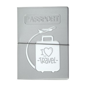 Unique Bargains Map Design Passport Holder 1 Pcs - 1 of 4