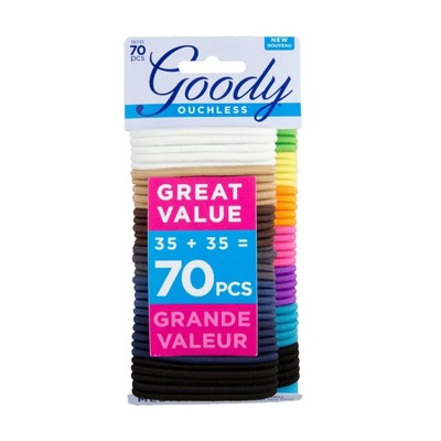 Goody Ouchless No Metal Elastics - 70ct