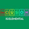 Adult Design By Humans Rainbow Inclusion Elements By CyanidieT-Shirt - 2 of 2
