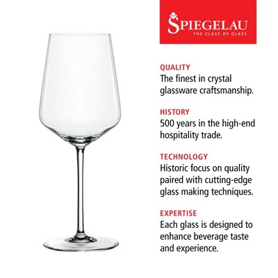 15.5 oz Crystal White Wine Glass Set of 4