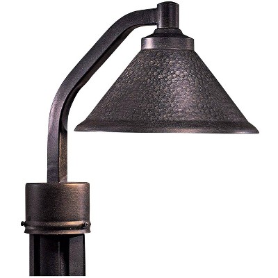 Minka Lavery Industrial Outdoor Post Light Fixture Hammered Aspen Bronze Dark Sky 11" for Exterior Barn Deck House Porch Patio