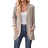 Women's Fashion Cardigan Sweater Lightweight Open Front Long Casual Jacket With Pockets - 4 of 4