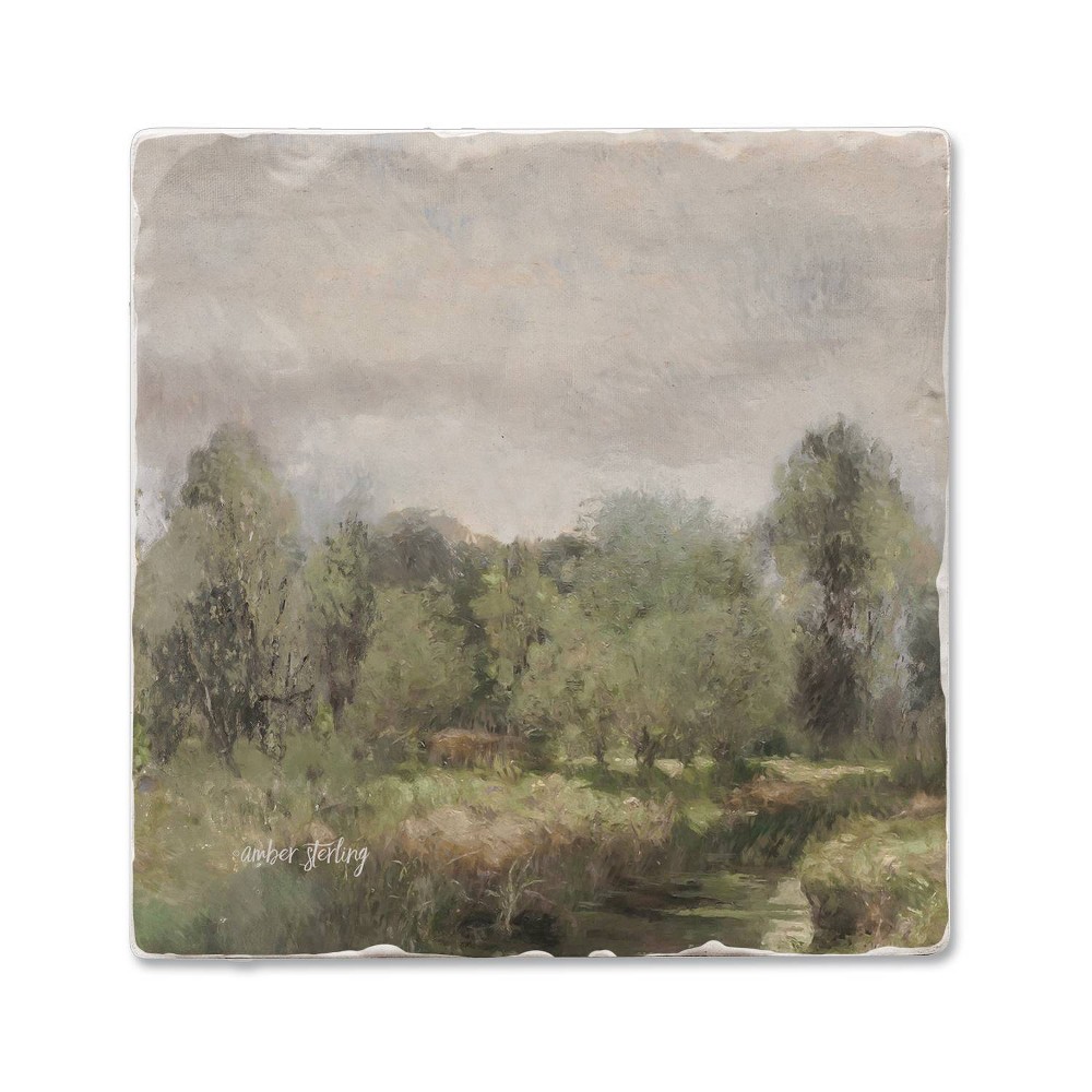 Thirstystone 4pk Lush Landscape Tumbled Tile Coaster