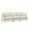 NicBex Couches for Living Room 3pc L-shaped Sectional Sofa Modern Chenille Upholstered Sofa Couch with Movable Ottoman - 2 of 4