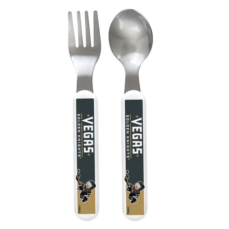 BabyFanatic Team Logo Fork And Spoon Pack - NHL Vegas Golden Knights, 2 of 4