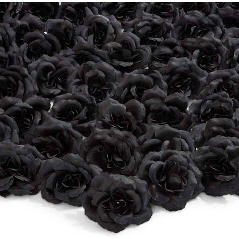 Bright Creations 100-Pack Black Artificial Flowers, Bulk Stemless Fake Foam  Roses for Decorations, DIY Crafts, Bouquets, 3 In