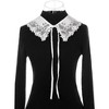 Elerevyo Women Blouse Embroidery Neck Ruff Detachable False Dickey Collar 1 Pc - 2 of 4