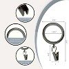 Linen Avenue Curtain Rod Decorative Drapery Rings - 4 of 4