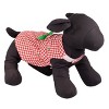 The Worthy Dog Flannel Check Plaid Embroidered Trees Adjustable Pet Dress - 3 of 3