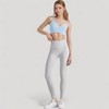 Anna-Kaci Active Women's V-Neck Double Strap Sports Bra Top with Lightweight Stretch Fabric and Soft Support - 4 of 4