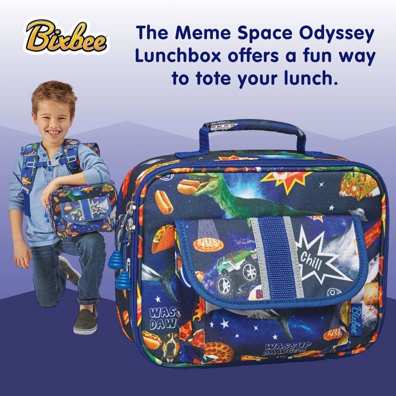 Bixbee Meme Space Odyssey Lunchbox - Kids Lunch Box, Insulated Lunch Bag for Girls and Boys, Lunch Boxes Kids for School, Small Lunch Tote Toddlers, 3 of 4