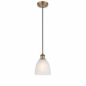 Castile - 1 Light Cord Hung Mini Pendant In Industrial Style-9 Inches Tall and 6 Inches Wide - 1 of 1