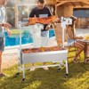 VEVOR Upgrade Rotisserie Grill, 35 Inch 90 Lbs Capacity, BBQ Whole Pig Lamb Goat Charcoal Spit Grill, Electric 42W Motor Stainless Steel, Silver - 2 of 4