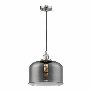 Bell - 1 Light Cord Hung Mini Pendant In Industrial Style-8 Inches Tall and 12 Inches Wide - 1 of 1