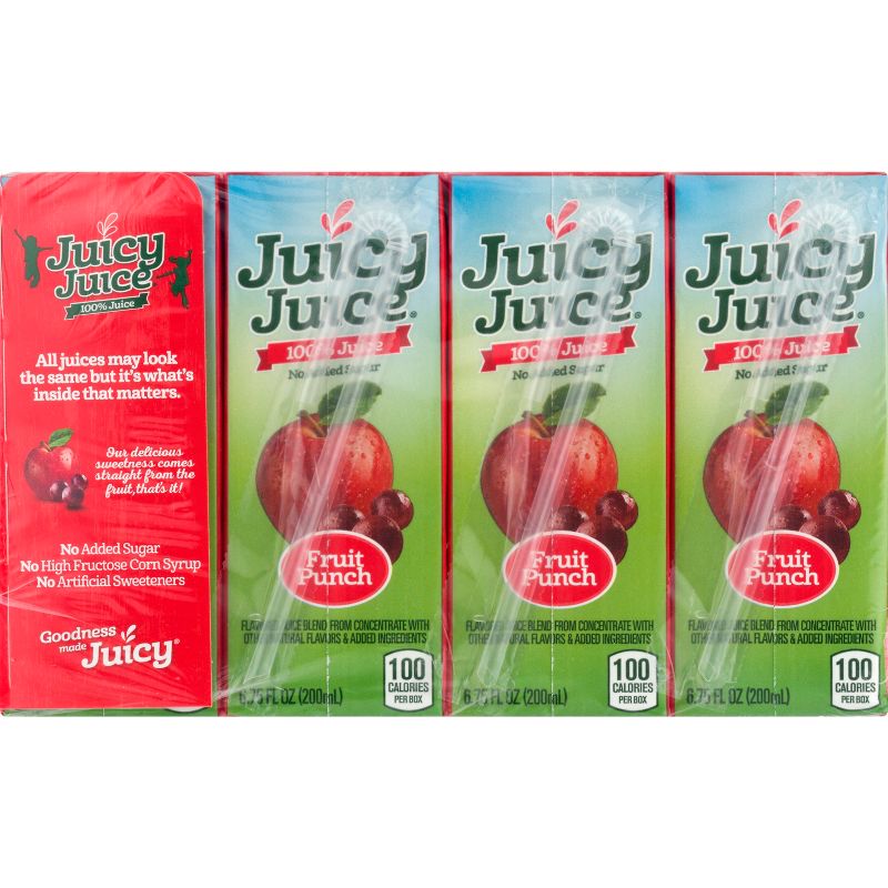 Juicy Juice Punch 100% Juice - 8pk/6.75 fl oz Boxes, 5 of 8