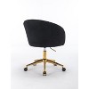 PAGED Home Office Chair Modern Desk Chair with Smooth-Rolling Casters, Adjustable Vanity Chairs for Bedroom, Home Office - 3 of 4