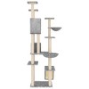 vidaXL Cat Tree Light Grey Engineered Wood, Plush, Sisal Extra Large - 4 of 4