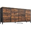 Coucheta 63" TV Stand Dresser with 14 Drawers Power Outlets,Center for 65-75 Inch TVs,Multi-Functional Storage Unit for Living Room,brown - 2 of 4