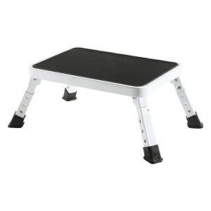 Itopfox Adjustable Folding Step Stool for Adults, Heavy Duty Metal Step Stool for Kids & Seniors, Foldable for RV, Portable Stepping Stool for Dorm - 1 of 4