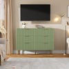 Fluted 6 Drawer Storage Dresser, Tall Modern Chest with Ample Deep Drawers and Wide Top - 4 of 4