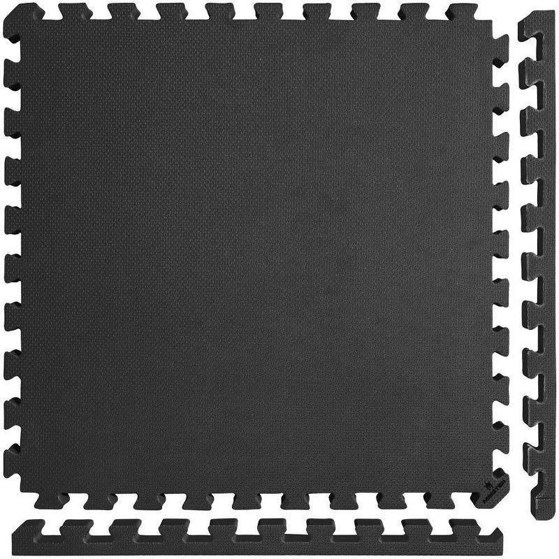 Meister X-Thick 1.5&#34; Interlocking 16 Tiles Gym Floor Mat - Black, 3 of 6