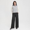 Women's Blend Padded Cable Knit Vest - A New Day™ Black - 4 of 4