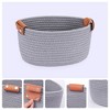 REGALWOVEN Home Decor Woven Shelf Closet Storage Bin for Blankets Clothes 2 Pcs - 2 of 4