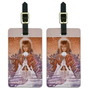 Labyrinth Movie Art Goblin King Jareth David Bowie Luggage ID Tags Set of 2 - 1 of 4