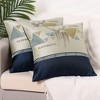 Unique Bargains Sofa Home Bedroom Vintage Print Throw Decorative Pillow Cases 2 Pcs - 2 of 4