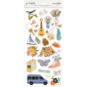 Jen Hadfield Live & Let Grow Cardstock Stickers - Icons, 61pcs - 1 of 2