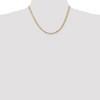 Black Bow Jewelry 4mm, 14k Yellow Gold, Open Concave Figaro Chain Necklace - 2 of 4